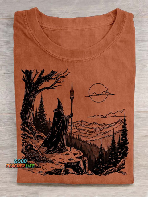 Wizard's Journey Decorative Pattern T-shirt