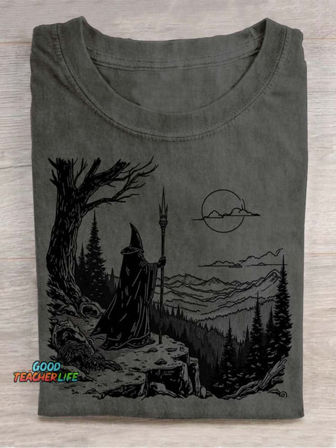 Wizard's Journey Decorative Pattern T-shirt