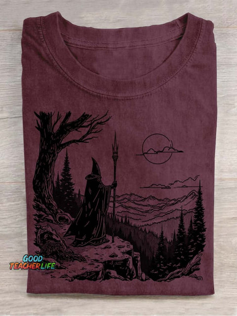 Wizard's Journey Decorative Pattern T-shirt