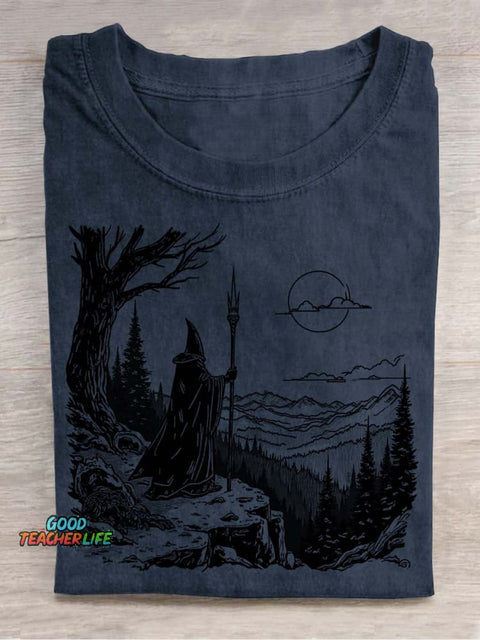 Wizard's Journey Decorative Pattern T-shirt