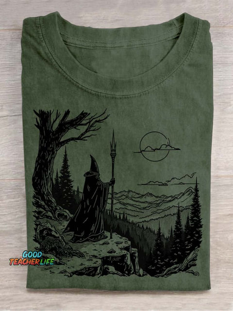 Wizard's Journey Decorative Pattern T-shirt