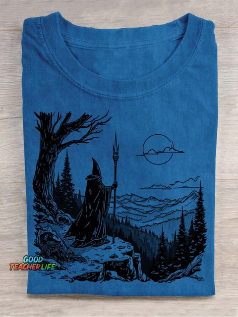 Wizard's Journey Decorative Pattern T-shirt