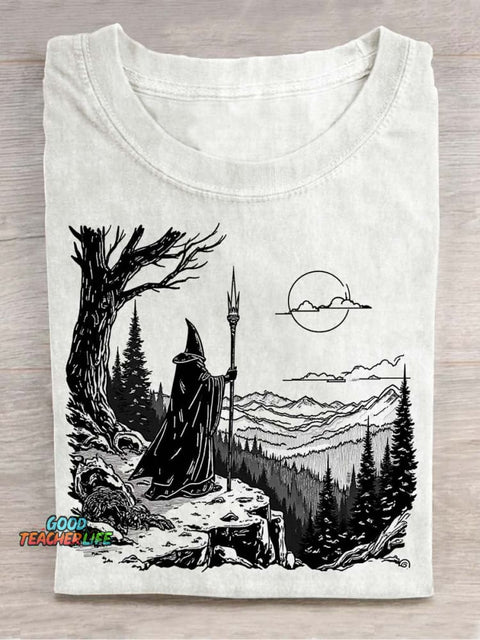 Wizard's Journey Decorative Pattern T-shirt
