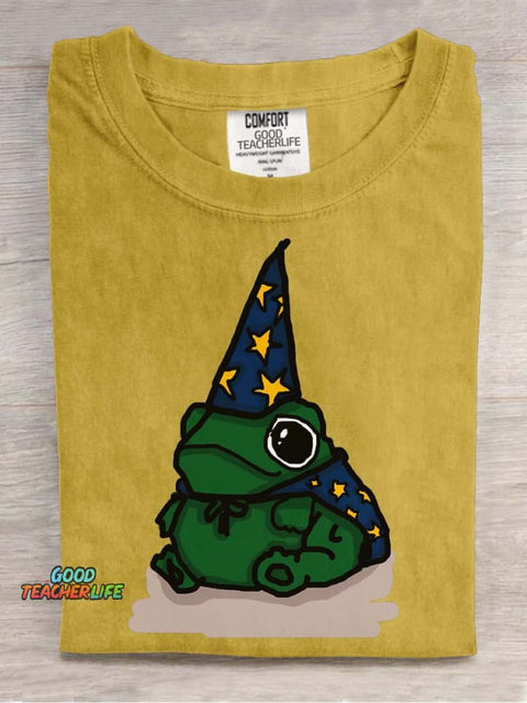 Frog Magician Decorative Pattern T-shirt