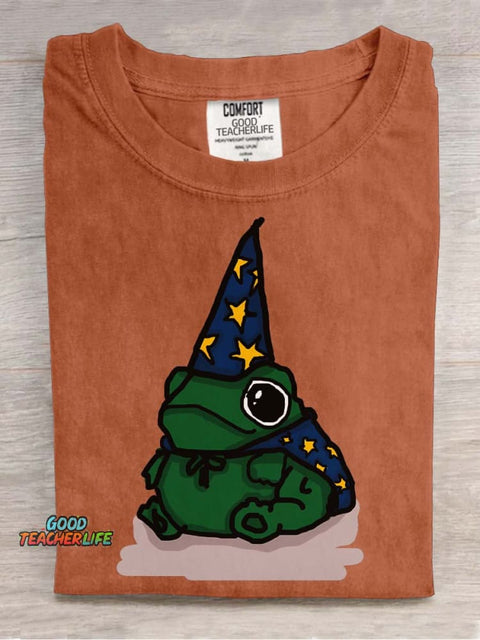 Frog Magician Decorative Pattern T-shirt