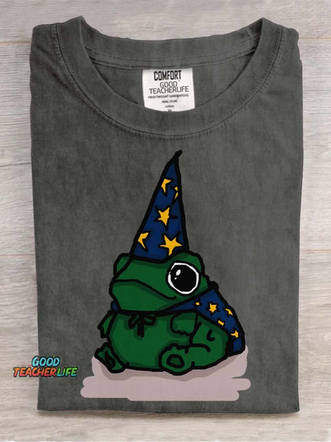 Frog Magician Decorative Pattern T-shirt