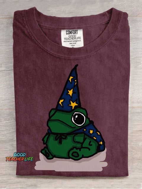 Frog Magician Decorative Pattern T-shirt