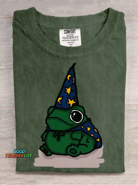 Frog Magician Decorative Pattern T-shirt