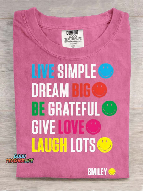 Smiley Decorative Pattern T-shirt