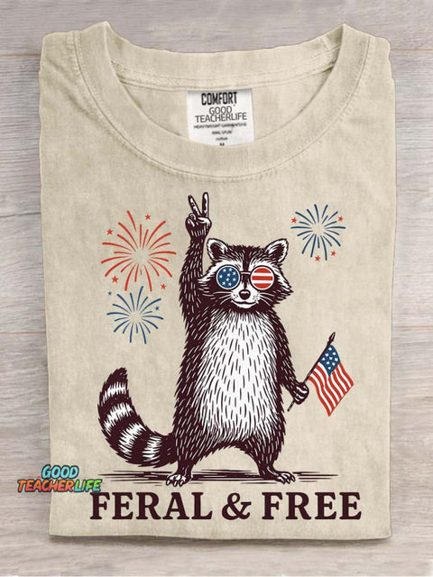 Feral & Free Decorative Pattern T-shirt
