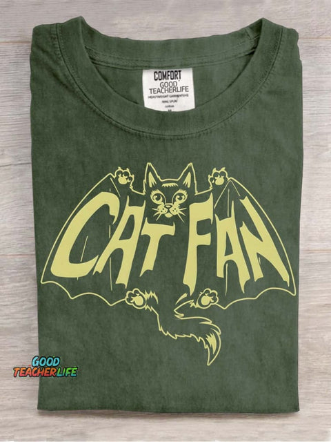 Catfan Decorative Pattern T-shirt