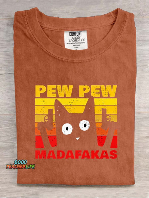 Pew Pew Decorative Pattern T-shirt