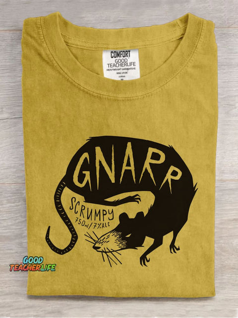 Mysterious Mouse Decorative Pattern T-shirt