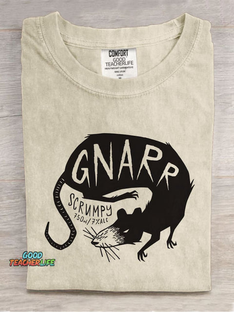 Mysterious Mouse Decorative Pattern T-shirt