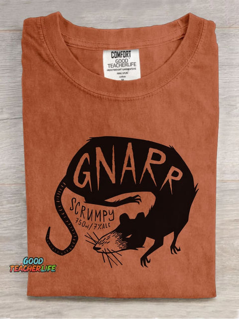 Mysterious Mouse Decorative Pattern T-shirt