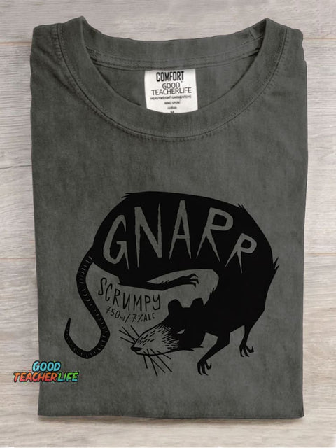 Mysterious Mouse Decorative Pattern T-shirt