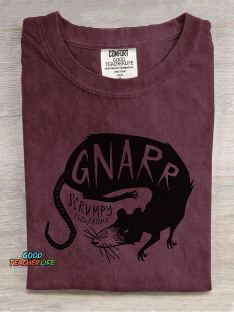 Mysterious Mouse Decorative Pattern T-shirt