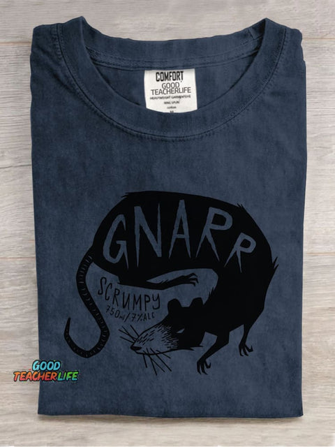 Mysterious Mouse Decorative Pattern T-shirt