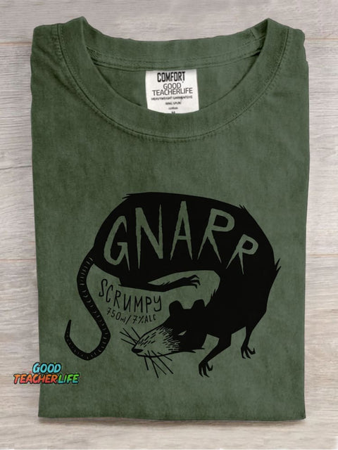 Mysterious Mouse Decorative Pattern T-shirt