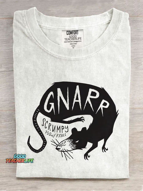 Mysterious Mouse Decorative Pattern T-shirt
