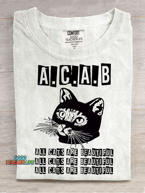 A.C.R.B Decorative Pattern T-shirt