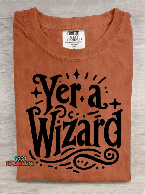 Yer.a Wizard Decorative Pattern T-shirt