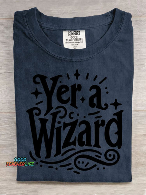 Yer.a Wizard Decorative Pattern T-shirt