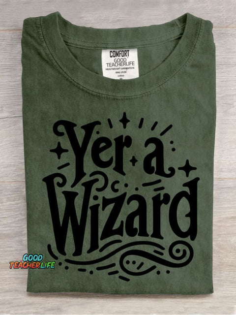 Yer.a Wizard Decorative Pattern T-shirt