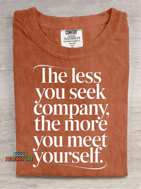 Meet Yourself Decorative Pattern T-shirt