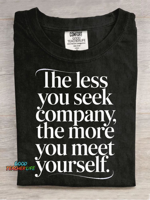 Meet Yourself Decorative Pattern T-shirt