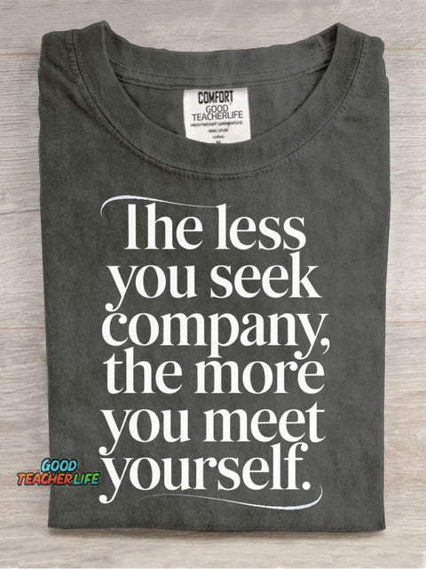 Meet Yourself Decorative Pattern T-shirt