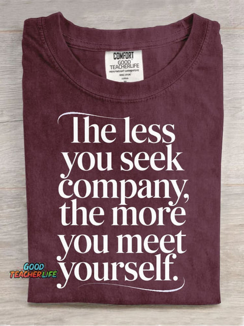 Meet Yourself Decorative Pattern T-shirt
