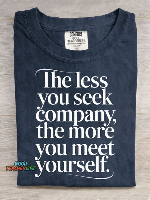 Meet Yourself Decorative Pattern T-shirt
