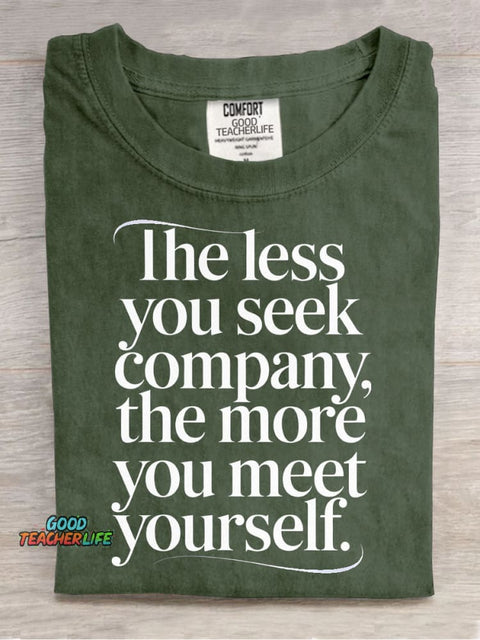Meet Yourself Decorative Pattern T-shirt