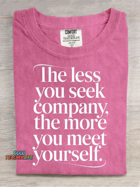 Meet Yourself Decorative Pattern T-shirt