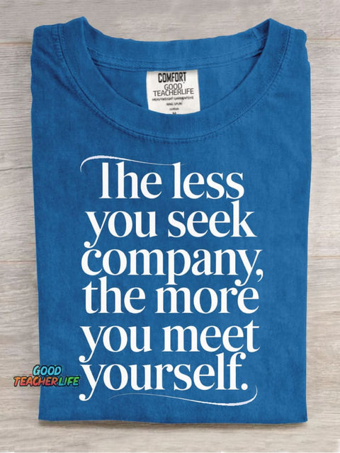 Meet Yourself Decorative Pattern T-shirt