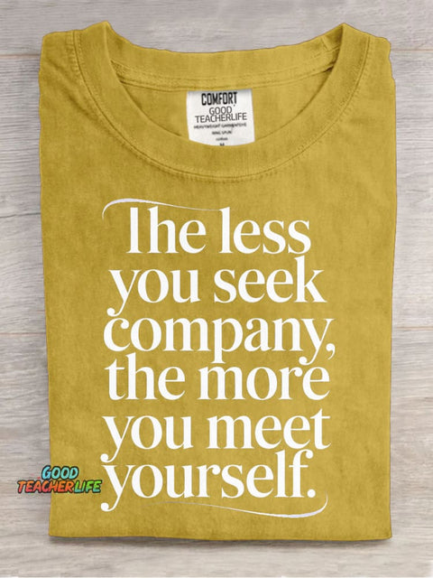 Meet Yourself Decorative Pattern T-shirt