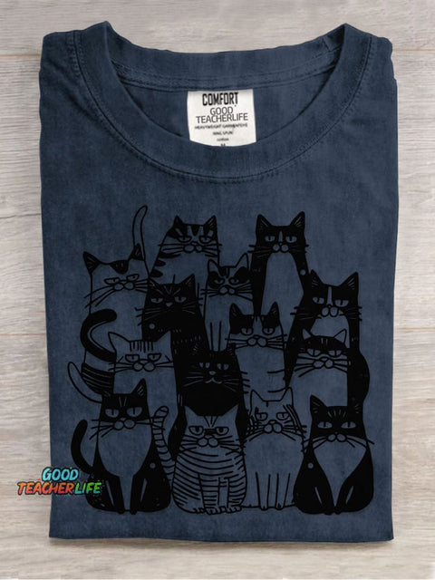 Cats Decorative Pattern T-shirt