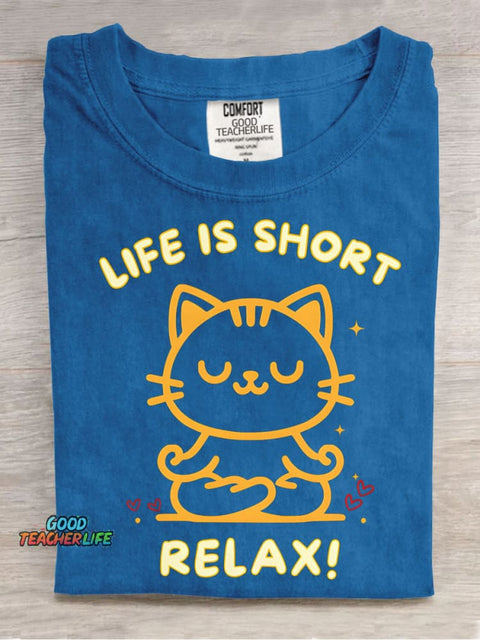 Cats Relaxing Decorative Pattern T-shirt