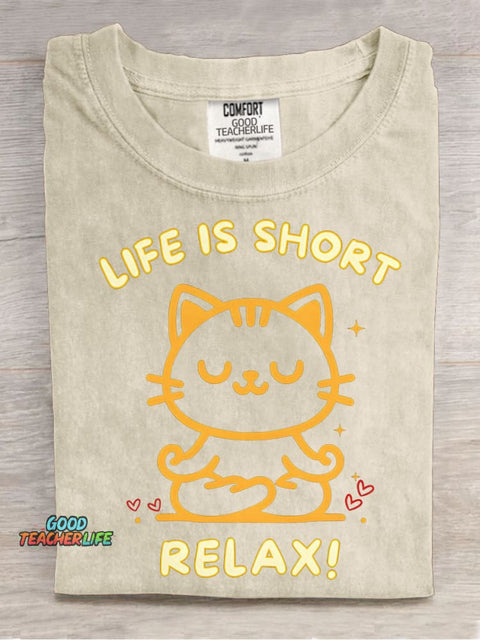 Cats Relaxing Decorative Pattern T-shirt