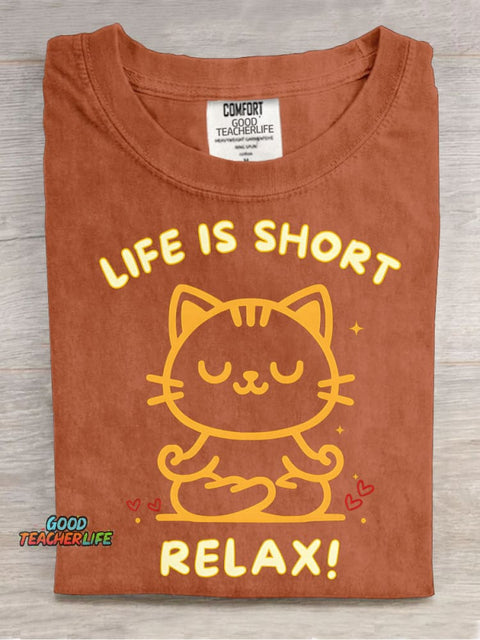 Cats Relaxing Decorative Pattern T-shirt