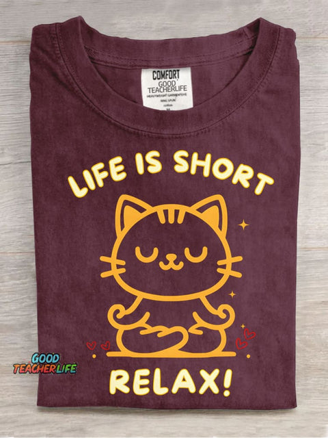 Cats Relaxing Decorative Pattern T-shirt