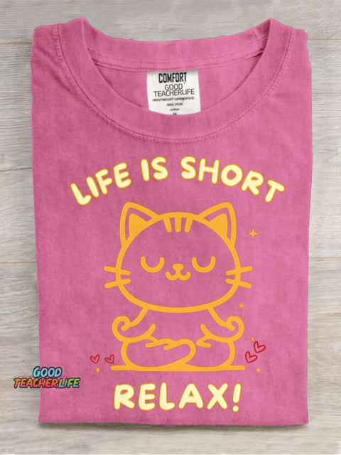 Cats Relaxing Decorative Pattern T-shirt