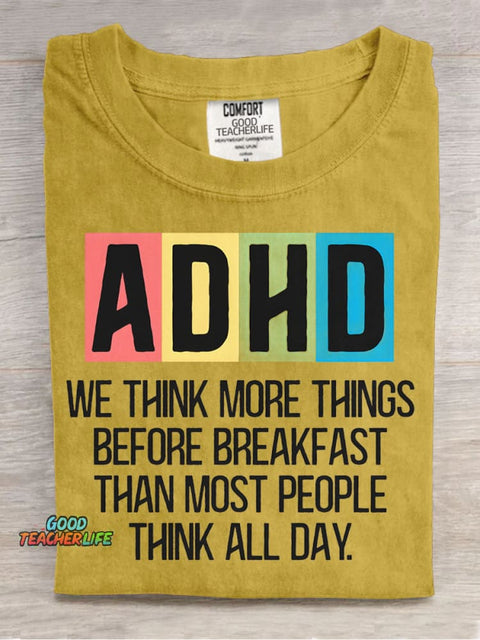 Adhd Decorative Pattern T-shirt
