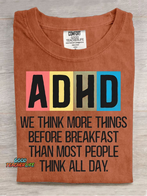 Adhd Decorative Pattern T-shirt
