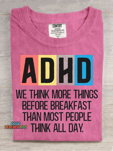 Adhd Decorative Pattern T-shirt