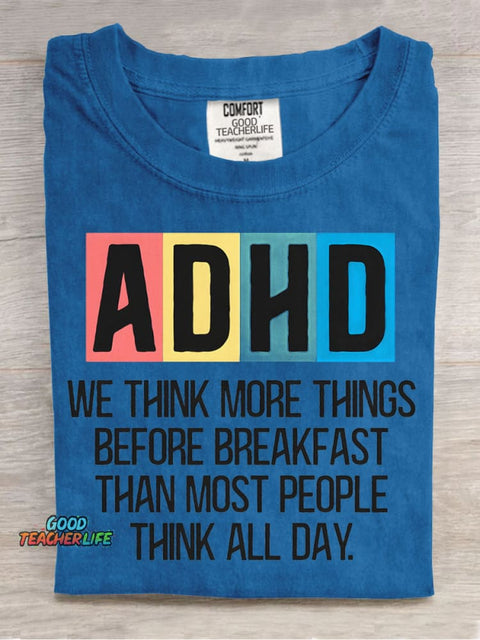 Adhd Decorative Pattern T-shirt