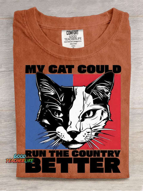My Cat Is Better Decorative Pattern T-shirt
