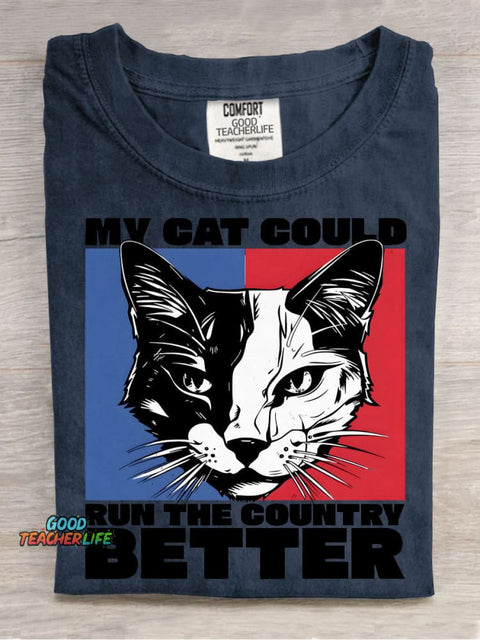 My Cat Is Better Decorative Pattern T-shirt