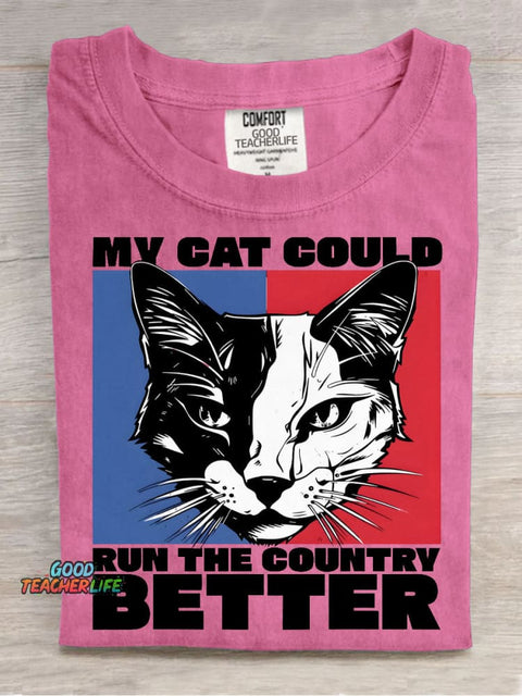 My Cat Is Better Decorative Pattern T-shirt